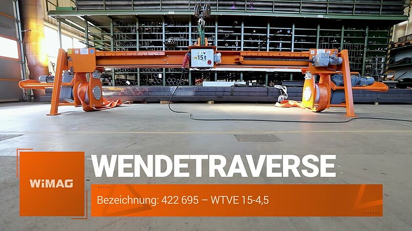 Wendetraverse WTVE 15-4,5 – 15 Tonnen Tragkraft | Elektrisch verstellbar + Fernbedienung