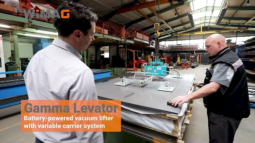 Vacuum Lifter by WIMAG with A Rechargeable Battery Gamma-Levator: